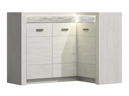 Γωνιακό ντουλάπι Stanton C112 (Craft λευκό)