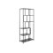 Scaffale Oakland H104 (Cenere nera + Nero)