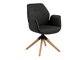 Cadeira Oakland 499 (Cinzento escuro + Brilhante madeira)