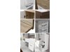 Badezimmer-Set Sarasota 109 (Wotan eichenholzoptik + Weiss glänzend)