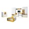 Set de mobilier Omaha E118 (Alb + Galben)