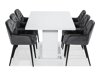 Маса и столове за трапезария Scandinavian Choice 790 (Сив + Черен)