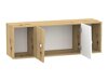 Möbel-Set Akron M118 (Artisan Eichenholzoptik + Weiß + Grau)