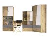 Möbel-Set Akron M120 (Artisan Eichenholzoptik + Weiss + Grau)