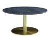 Tavolino da caffè Concept 55 180 (Marmo nero + Ottone)