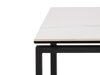 Set stranskih mizic Oakland 522 (Beli marmor + Črna)