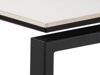 Set stranskih mizic Oakland 522 (Beli marmor + Črna)