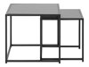 Set stranskih mizic Oakland 604 (Črni pepel + Črna)