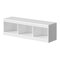 Estantería de pared Akron J106 (Blanco + Blanco brillante)