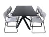 Маса и столове за трапезария Dallas 2695 (Сив + Черен)