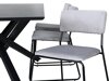 Маса и столове за трапезария Dallas 2695 (Сив + Черен)