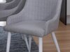 Cadeira Dallas 114 (Cinzento claro + Branco)