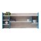 Wandplank Omaha H110 (Wit + Eiken + Turquoise)