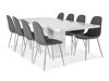 Маса и столове за трапезария Scandinavian Choice 616 (Сив + Сребро)