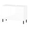 Bagno mobile lavabo Sacramento AN102 (Bianco lucido + Bianco)