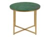 Sānu galds Oakland 712 (Zelts + Zaļš marmors)
