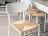 Καρέκλα Dallas 254 (Άσπρο + Ανοιχτό καφέ)