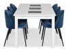 Маса и столове за трапезария Scandinavian Choice 699 (Син + Черен)