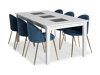 Маса и столове за трапезария Scandinavian Choice 699 (Син + Мед)