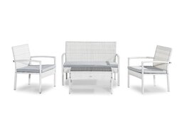 Conjunto de mobiliário para o exterior Cortland 165 (Branco + Cinzento)
