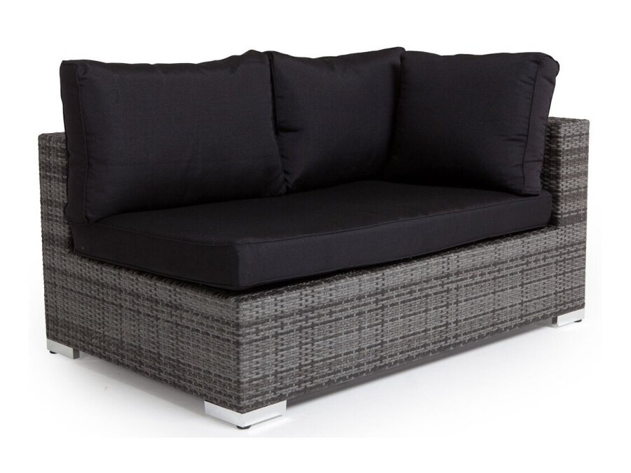 Καναπές εξωτερικού χώρου Comfort Garden 1375 (Γκρι + Μαύρο)