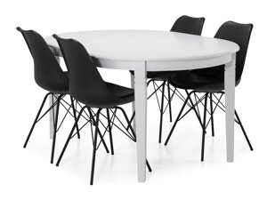 Маса и столове за трапезария Provo 102 (Черен)