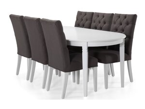 Маса и столове за трапезария Provo 105 (Сив)