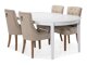Маса и столове за трапезария Bloomington 201 (Beige + Кафяв)