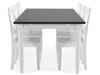 Маса и столове за трапезария Provo 132 (Бял + Черен)