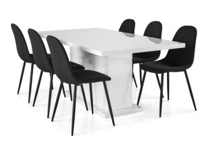 Маса и столове за трапезария Scandinavian Choice 624 (Черен)