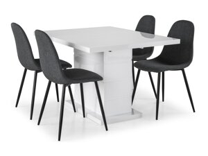 Маса и столове за трапезария Scandinavian Choice 581 (Сив)
