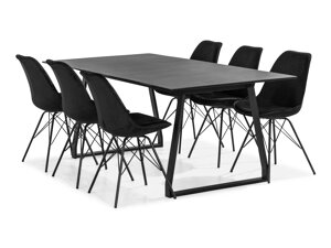 Маса и столове за трапезария Concept 55 190 (Черен)