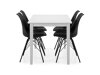 Маса и столове за трапезария Provo 159 (Черен)