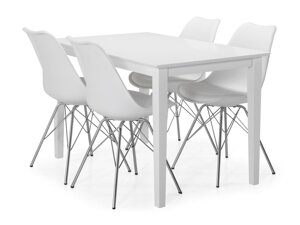 Маса и столове за трапезария Provo 159 (Бял)