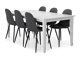 Маса и столове за трапезария Scandinavian Choice 600 (Сив + Черен)