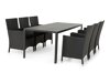 Conjunto de mesa y sillas Comfort Garden 1299 (Negro)