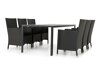 Asztal és szék garnitúra Comfort Garden 1299 (Fekete)