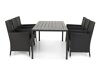 Conjunto de mesa e cadeiras Comfort Garden 1299 (Preto)