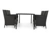Conjunto de mesa y sillas Comfort Garden 1299 (Negro)