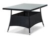 Asztal és szék garnitúra Comfort Garden 1318 (Fekete)