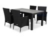 Conjunto de mesa y sillas Comfort Garden 1331 (Negro)
