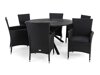 Стол и стулья deNoord 283 (Чёрный)