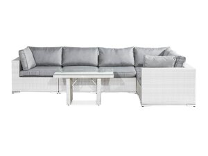 Conjunto de mobiliário para o exterior Comfort Garden 1360 (Branco + Cinzento)