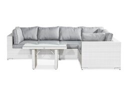 Conjunto de mobiliário para o exterior Comfort Garden 1361 (Branco + Cinzento)