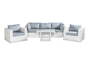 Conjunto de muebles de exterior Comfort Garden 1362 (Blanco + Gris)