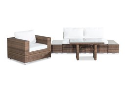 Set mobilier de exterior Comfort Garden 1420 (Alb + Maro)