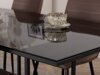 Маса и столове за трапезария Dallas 2642 (Кафяв + Черен)