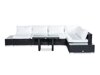 Conjunto de mobiliário para o exterior Comfort Garden 1422 (Preto + Branco)