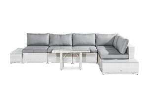 Conjunto de mobiliário para o exterior Comfort Garden 1422 (Branco + Cinzento)