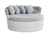Conjunto de mobiliário para o exterior Comfort Garden 1436 (Cinzento + Branco)
